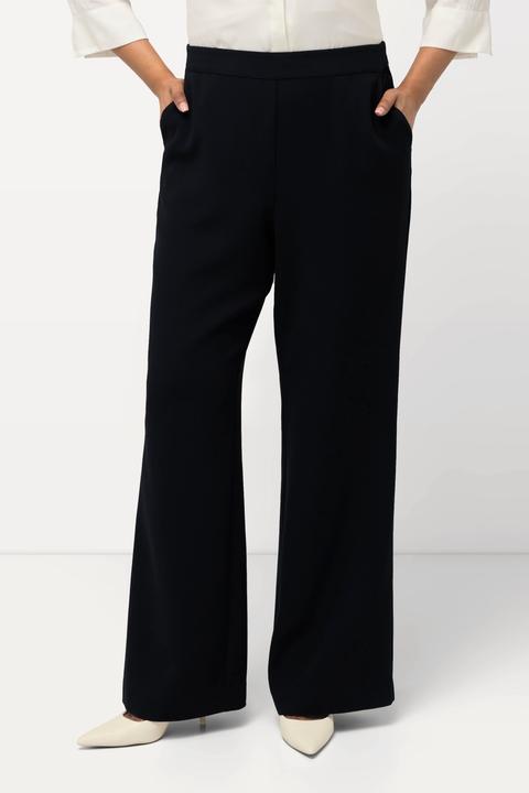 Image du produit Ulla Popken Pantalon de tailleur à jambe droite et large. Taille élastique (56)