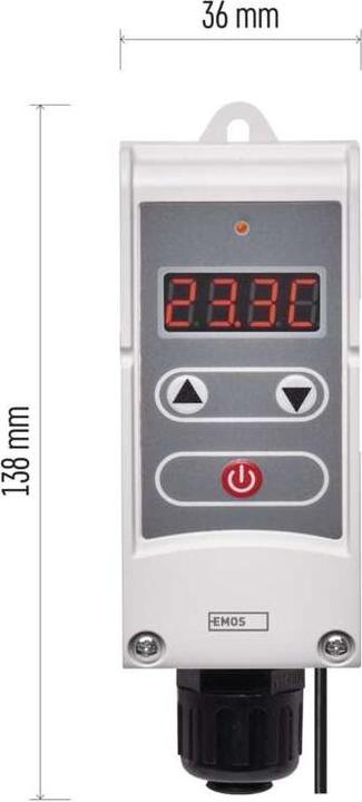 Image du produit Emos Thermostat d'applique avec sonde à distance P5684, manuel