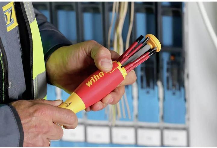 Produktbild Wiha Schraubendreher mit Bit Magazin (Schlitzschrauben, Pozidriv-Kreuzschlitz (PZ))