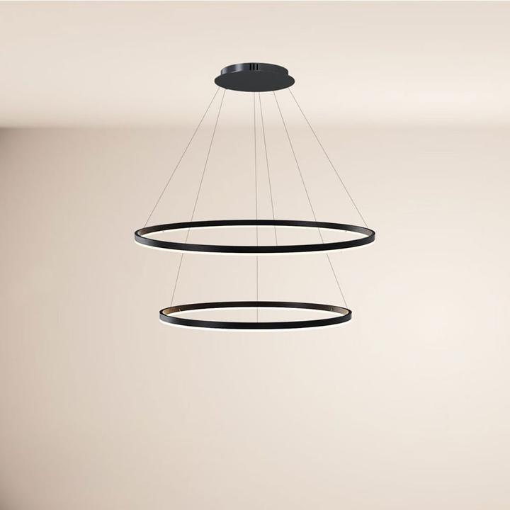 Actual product image s.luce Hängelampe Ring Schwarz Ø 80 | 60cm