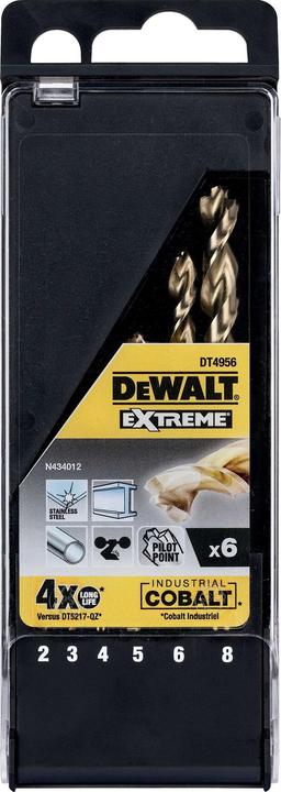 Produktbild DeWalt MetallbohrerSatz (2 mm, 3 mm, 4 mm, 5 mm, 6 mm, 8 mm)
