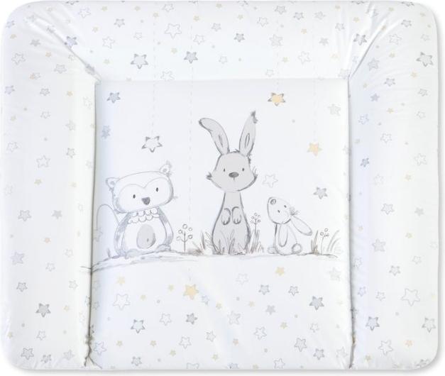 Actual product image Julius Zöllner Softy changing mat 75/75, foil bunny and owl