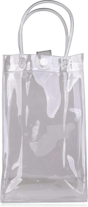 Immagine prodotto Accentra Borsa trasparente con manici lunghi, chiusura con bottoni a pressione, 22 x 12 x 6 cm, PU 12/192