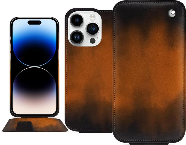 Image du produit Noreve Coque à rabat vertical en cuir (Apple iPhone 15 Pro)