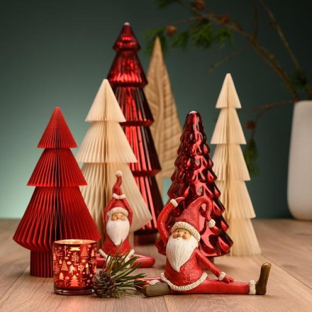 Produktbild G. Wurm Yoga Nikolaus aus Poly rot 2-fach, (B/H/T) 15x18x9cm 21x15x7cm