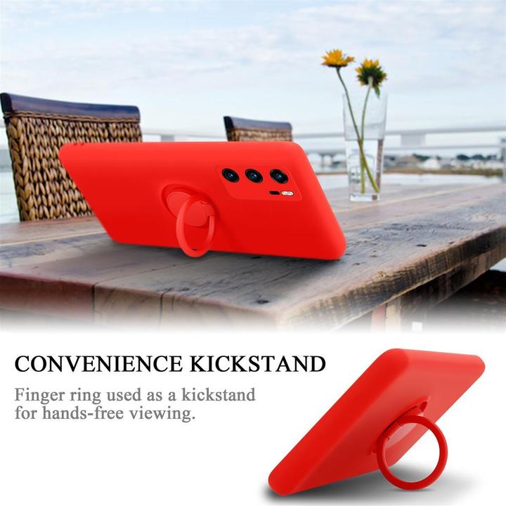 Productafbeelding Cadorabo TPU Vloeibare Ring Silicone Hoesje (Huawei P40)