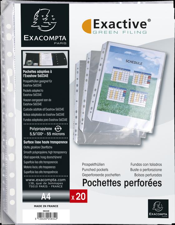 Immagine prodotto Exacompta Tasche per opuscoli (A4, 20 x)