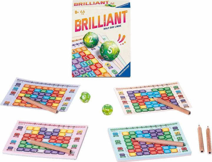 Produktbild Ravensburger 23491 - Brilliant - Spiel für Würfelfans ab 8 Jahren - Gesellschaftsspiel geeignet (Multilingual)
