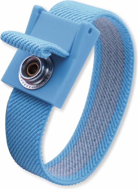 Produktbild Quadrios ESD-Handgelenkband Blau Druckknopf 10 mm