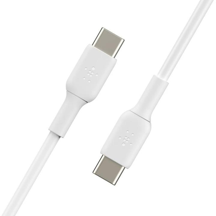 Actual product image Belkin USB-C to USB-C PVC White 1m Twin Pack (1 m, USB 2.0)