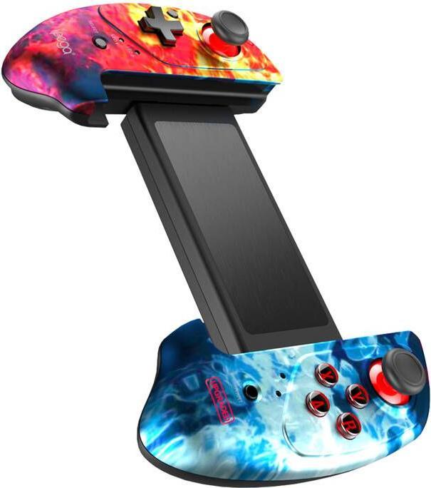 Image du produit iPega PG-9083B contrôleur sans fil / GamePad avec support de téléphone (flamme) (Android, iOS)