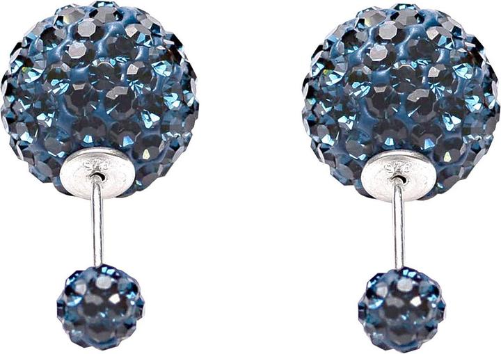 Double Dots by Karma Montana Blue Crystal (Silver)