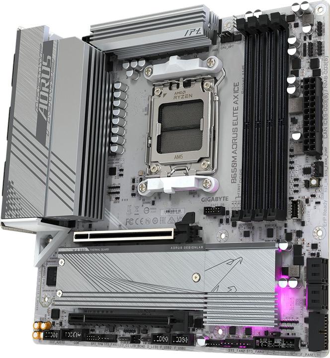 Immagine prodotto Gigabyte B650M Aorus Elite AX ICE (AM5, AMD B650, mATX)