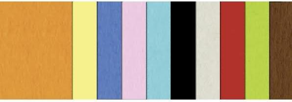 Produktbild Ursus Tonpapier 130g/qm A4 VE=100 Blatt 10 Farben sortiert (130 g/m², 1 x)