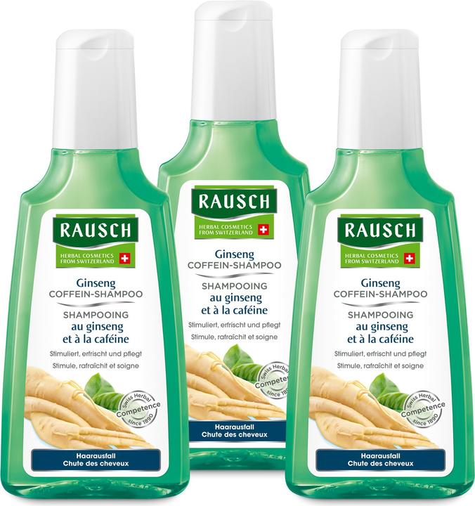 Produktbild Rausch 3x Ginseng Coffein-Shampoo (3er Pack à 200 ml)