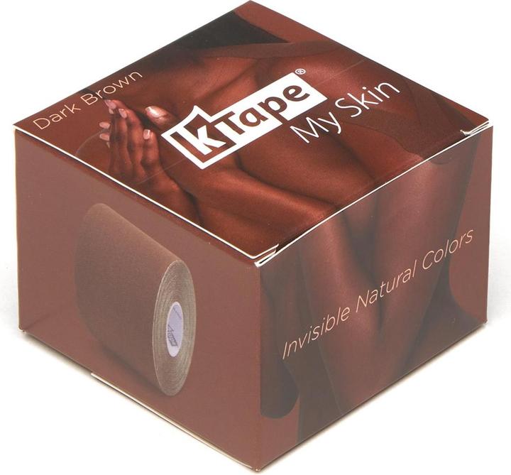 Actual product image K-Tape My Skin dark brown (5 m)
