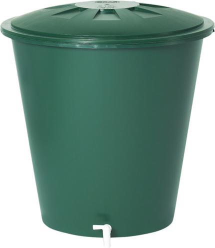 Graf Round rain barrel with lid and tap Basic Line 210 l (210 l)