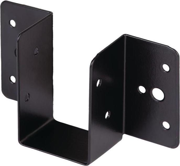 Actual product image GAH Balkenschuh 51/61 1 mm Stahl verzinkt, schwarz kunststoffbesch. abgerundete Ecken (Joist hanger, 10 pcs.)