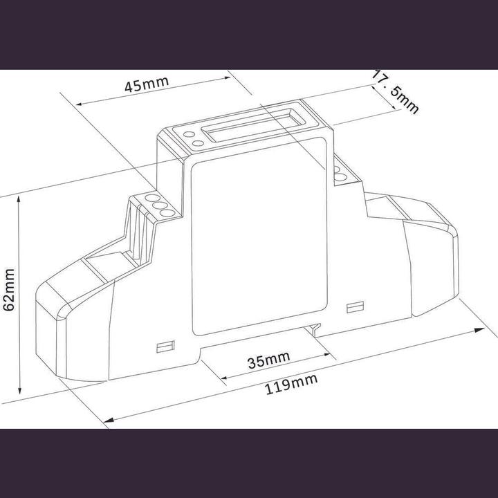 Produktbild As - Schwabe Hutschienen Stromzähler Reiheneinbaugerät