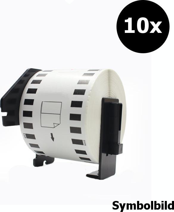 Hermex Kompatibel 62mm x 30m Etiketten-Rolle Brother DK-22205