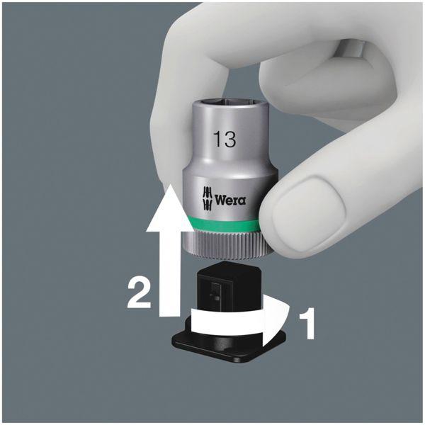 Actual product image Wera 8100 SB HF 1 Zyklop Metal Ratchet Set (19 mm)