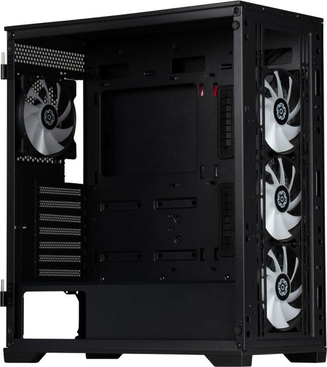 Actual product image Enermax MarbleShell MS31 ARGB (black, tempered glass) (Mini-ITX, mATX, ATX)