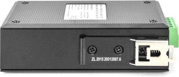 Actual product image Digitus Industrial PoE Gigabit Media Converter 10/100/1000Base-TX to 1000Base-X PSE Range up to... (Media converter)