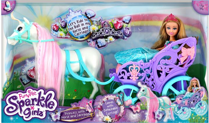 Actual product image Komelon SPARKLE GIRLZ playset royal horse carriage, 10068