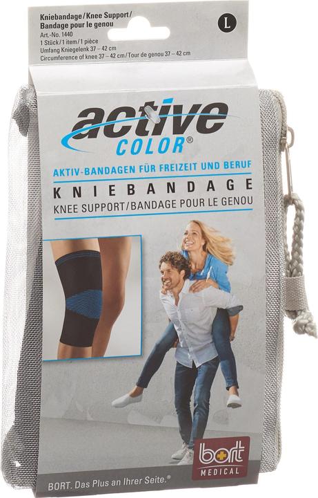 Bort Medical ActivColor Kniebandae schwarz L (L)