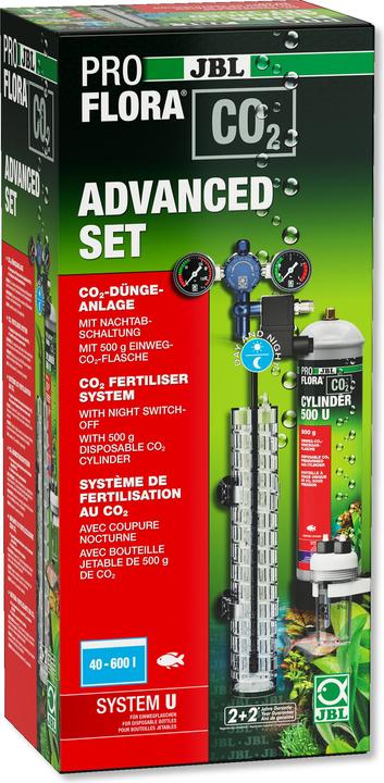 Produktbild JBL Aquaristik und Terraristik ProFlora CO2 Advanced Set U Einweg-CO2-Düngeanlage (Aquarium Dünger)