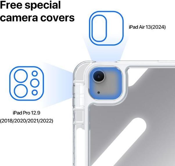 Immagine prodotto Dux Ducis Caso Unid (iPad Pro 12.9 2020 (4. Gen), iPad Pro 12,9 2022 (6a generazione), iPad Pro 12.9 2021 (5a generazione), iPad Air 13 2024 (M2), iPad Pro 12.9 2018 (3. Gen))
