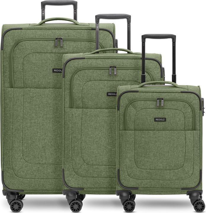 Produktbild Redolz Essentials 12 THREE SET 4-Rollen Kofferset 3-tlg. mit Dehnfalte (201 l, XL (ab 115l))