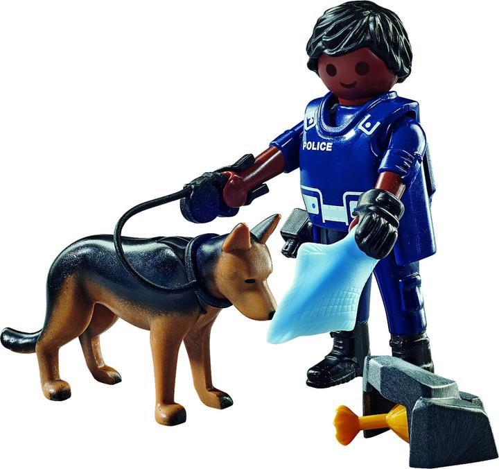Actual product image Playmobil 71162 Policeman with sniffer dog (71162, Playmobil Special Plus)