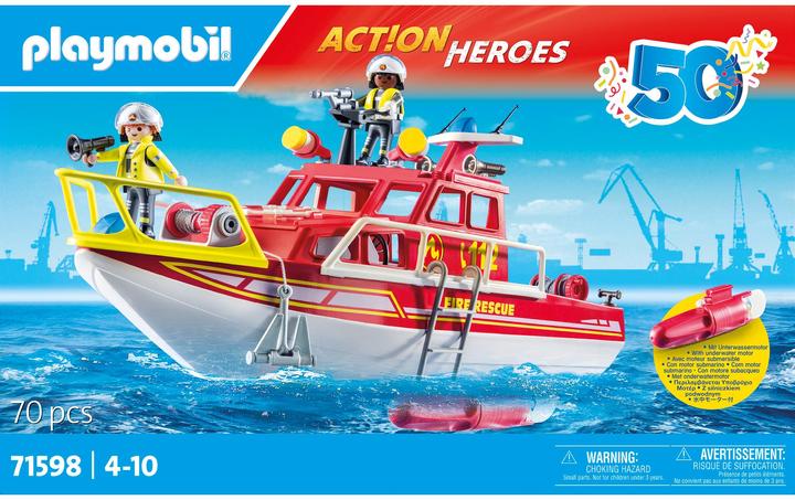 Actual product image Playmobil Fire boat (71598, Playmobil City Action)