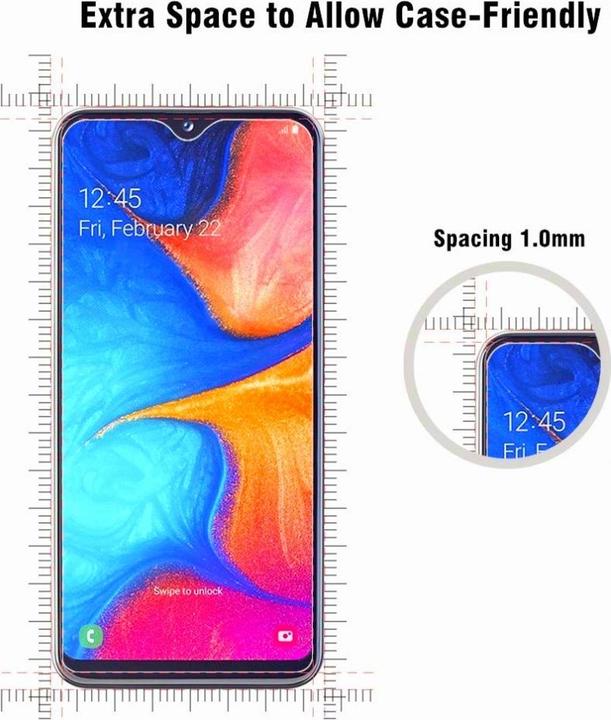 Image du produit Screenguard Samsung Galaxy A20e Protection en verre blindé Case Friendly Design (1 pièce(s), Samsung Galaxy A20e)
