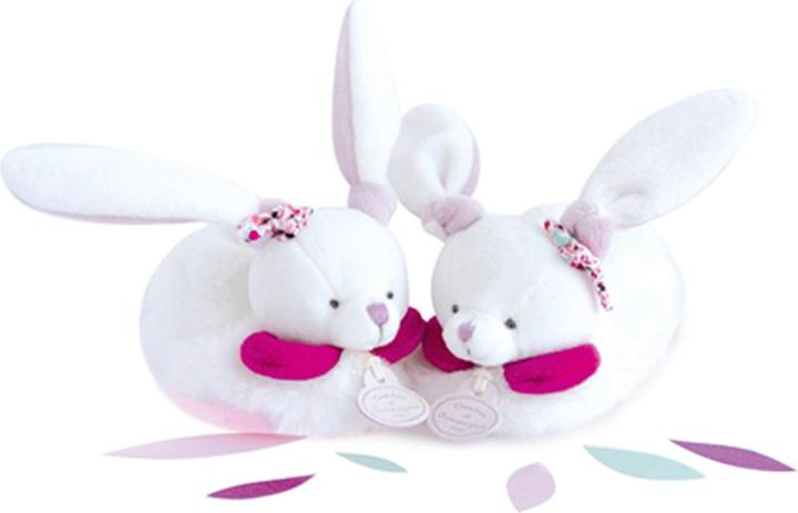 Productafbeelding Doudou et Compagnie Cherry Konijn Footies met Rammelaar 6-12M