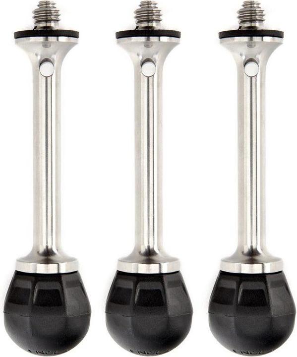 Actual product image 3 Legged Thing VANZ Set of 3 Combine Spikes & Rubber Feet(1/4" 20 screws and 3/8" compatible)