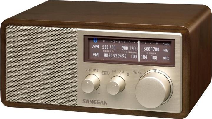 Produktbild Sangean Genuine 110 Plus WR11BT holz tragares Retro-Tischradio mit Bluetooth & USB-Ladefunktion (MW, AM, FM, NFC, Bluetooth)