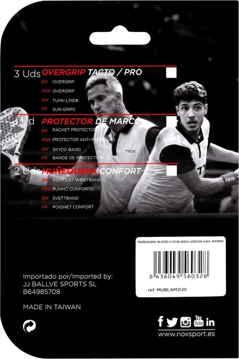 Actual product image Nox Sports wristbands (One size)