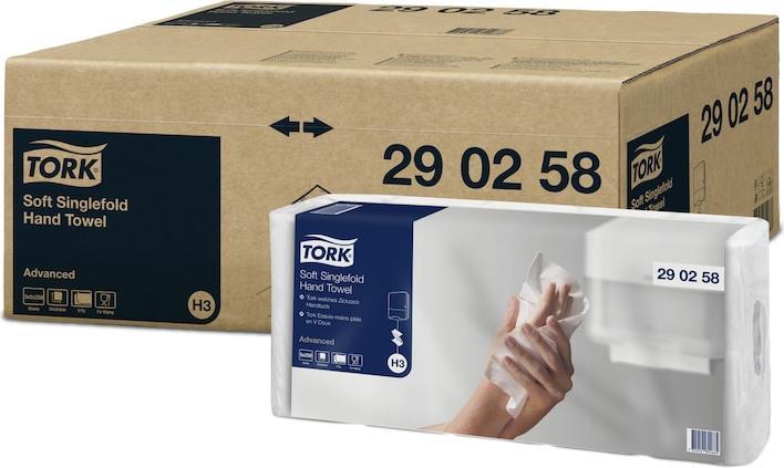 Produktbild Tork 5X250BL. ADVANCE 25X23CM WEISS 2LG H3 (5 x)