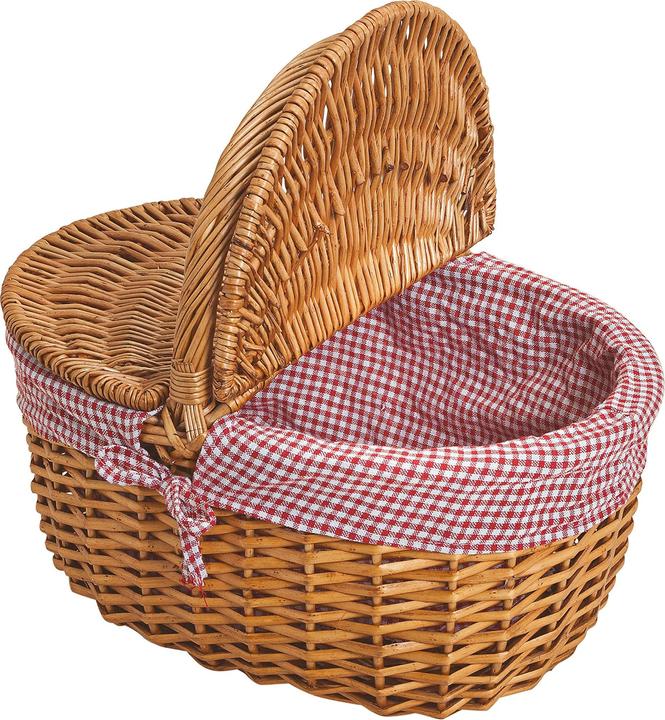 Spetebo Weide Picknickkorb mit Deckel