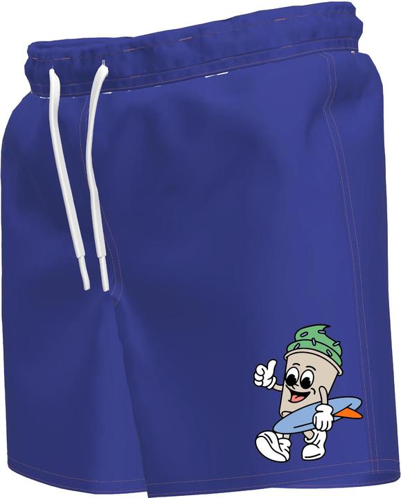 Olaian Boardshorts Kinder 100 Strukturstoff blau