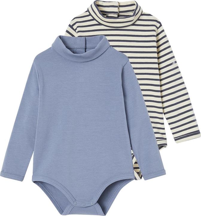 Produktbild Vertbaudet 2er-Pack Baby Bodys mit Rollkragen Oeko-Tex (62)