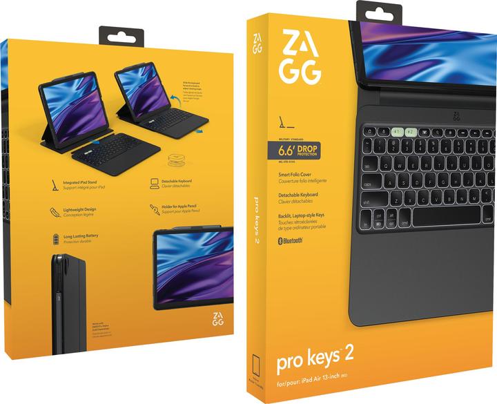 Image du produit Zagg Pro Keys 2 (CH, iPad Air 13 2025, iPad Air 13 2024 (M2))