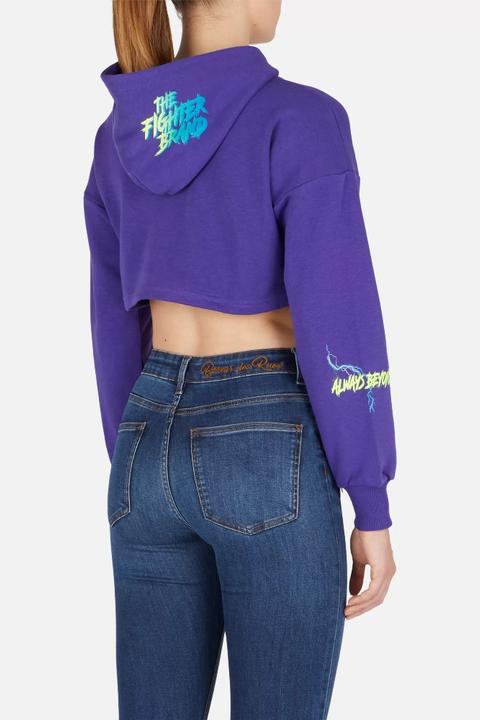 Boxeur des Rues Cropped Hoodie Sweatshirt
