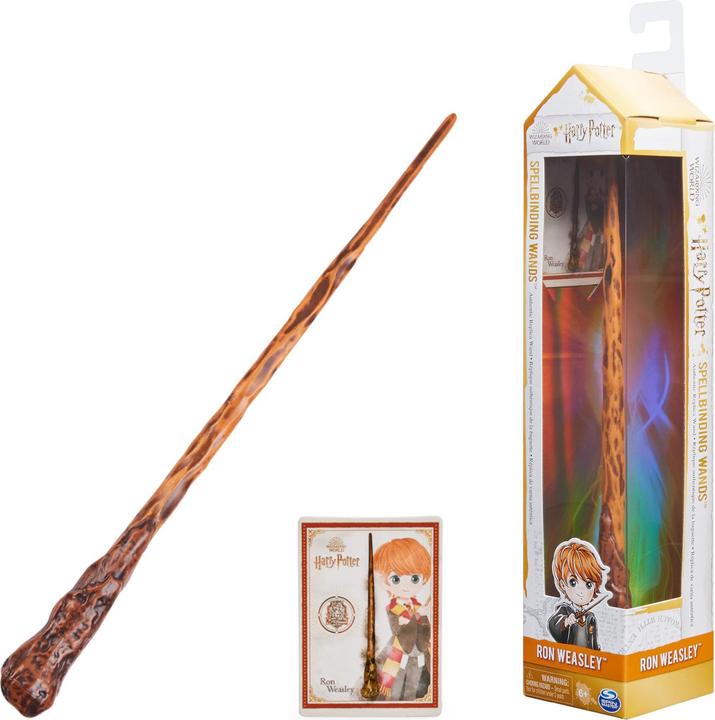 Actual product image Spin Master Wizarding World Harry Potter - Authentic Ron Weasley Plastic Magic Wand with