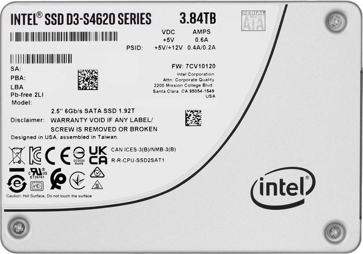 Produktbild Intel Solid-State Drive D3-S4620 Series (3840 GB, 2.5")