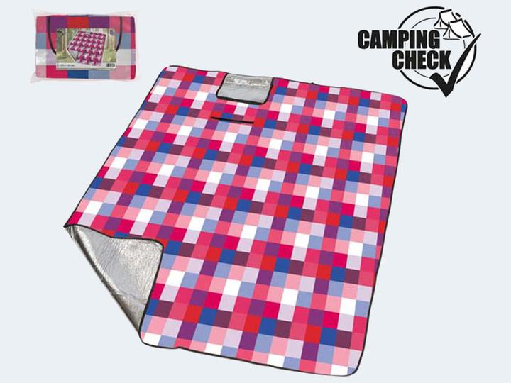 Actual product image Happy People Picnic blanket 175x135cm aluminium back pocket shape