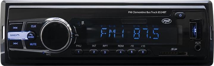 Actual product image PNI Car radio MP3 player Clementine Bus Truck 8524BT RDS 4x45w 12V/24V 1 DIN with SD, USB, AUX, RCA