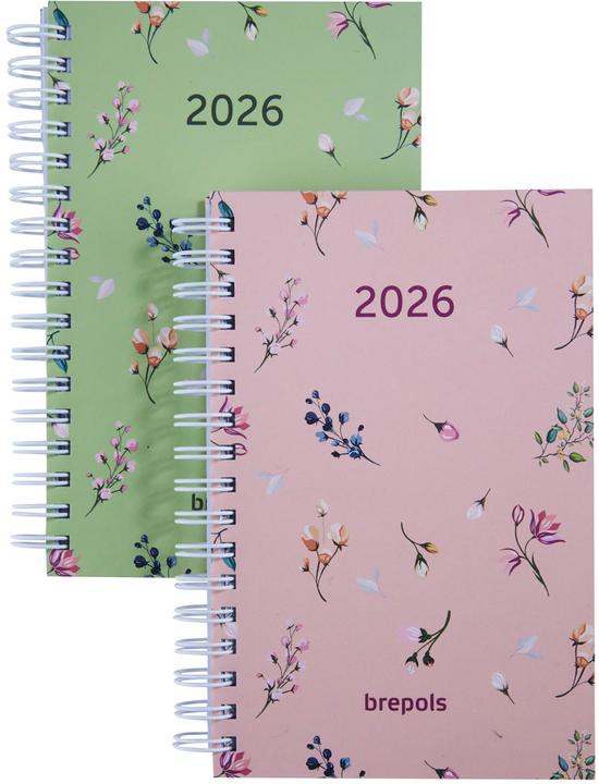 Actual product image Brepols Agenda Floral & Leaves 2023 707759940 ass., 1W/2S, 10x15cm (10 x 15 cm, German, English, French, Dutch)